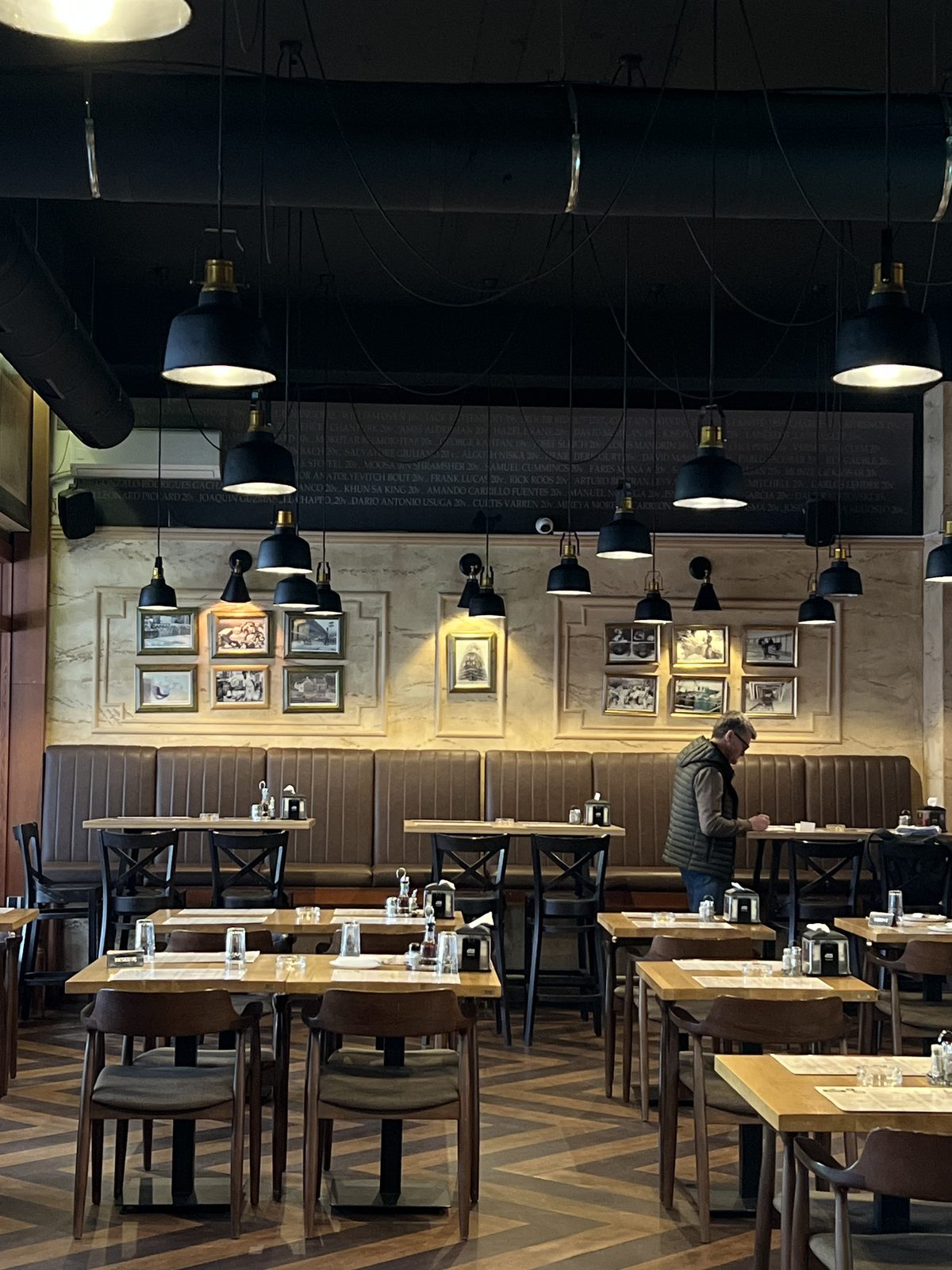 The dining room of the Ćevap kod Dekija NBG restaurant in Belgrade